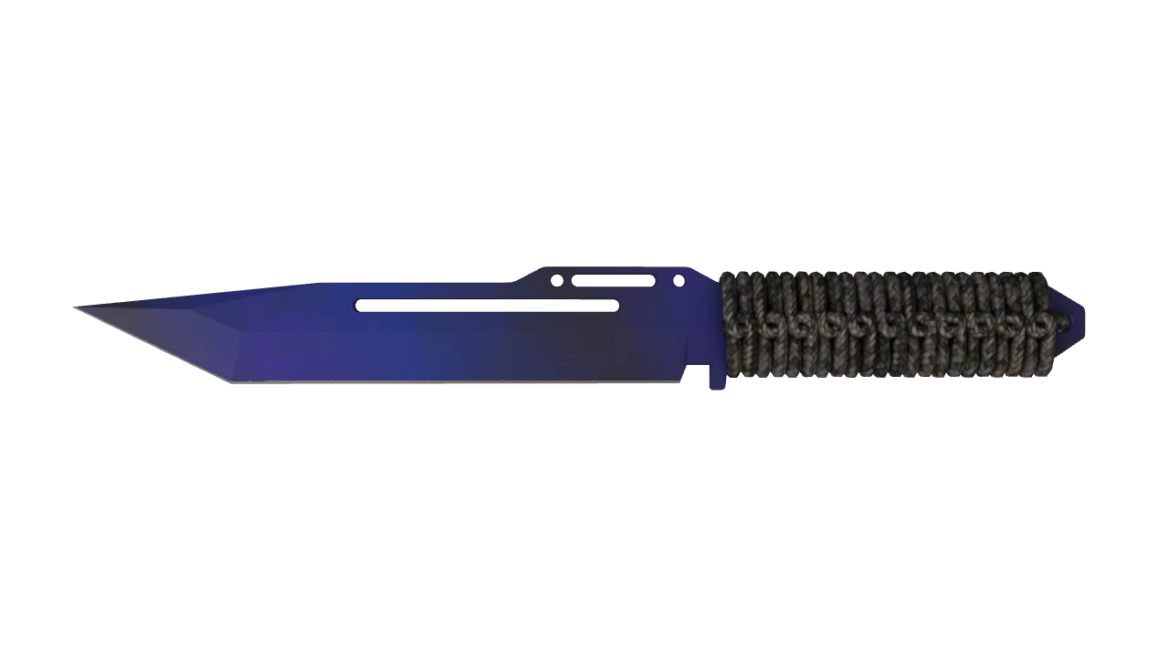 ★ Paracord Knife | Doppler (Phase 4) (Minimal Wear) — Dust II light, front