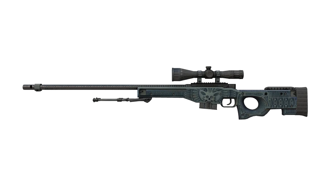 StatTrak™ AWP | Exoskeleton (Battle-Scarred) — Dust II light, front