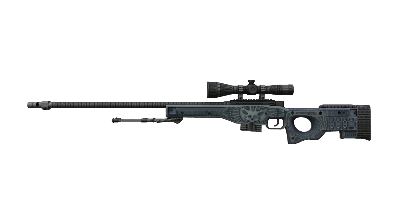 StatTrak™ AWP | Exoskeleton (Minimal Wear) — Dust II light, front