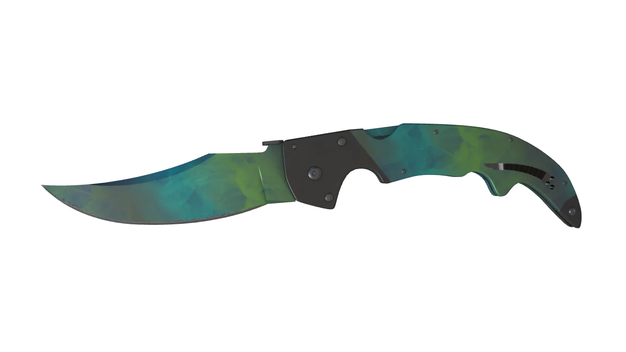 ★ Falchion Knife | Gamma Doppler (Phase 4) (Minimal Wear) — Dust II light, front