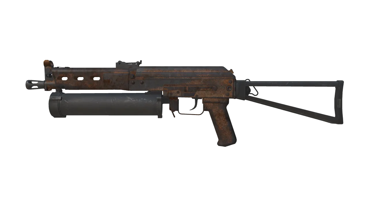 PP-Bizon | Rust Coat (Battle-Scarred) — Dust II light, front