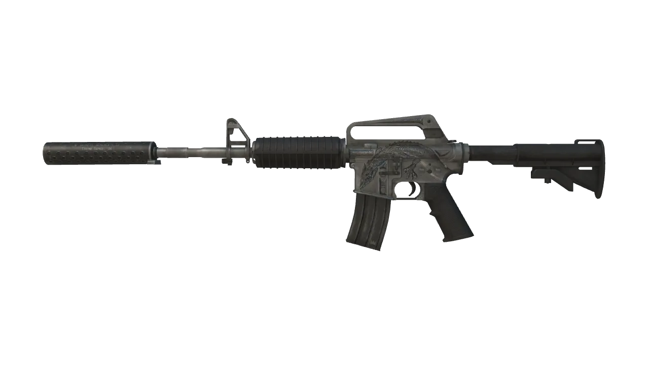 M4A1-S | Basilisk (Well-Worn) — Dust II light, front