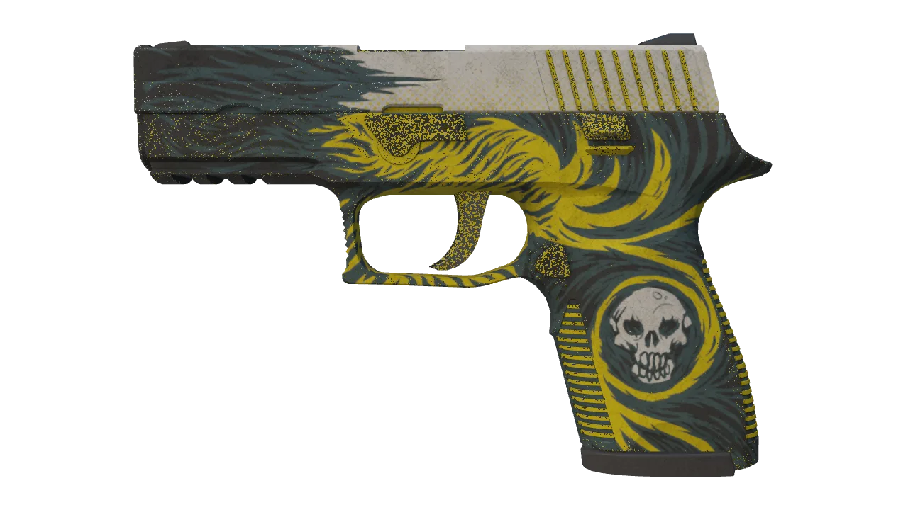 P250 | Wingshot (Battle-Scarred) — Dust II light, front