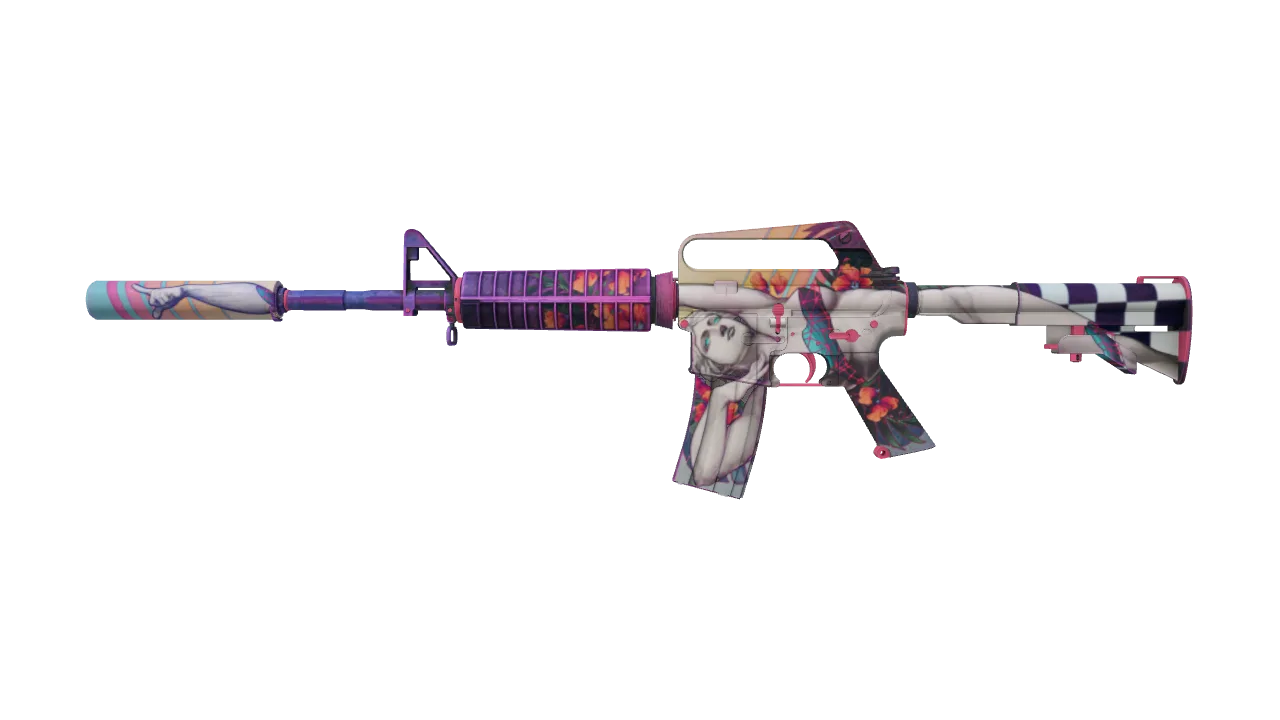 M4A1-S | Vaporwave (Factory New) — Dust II light, front