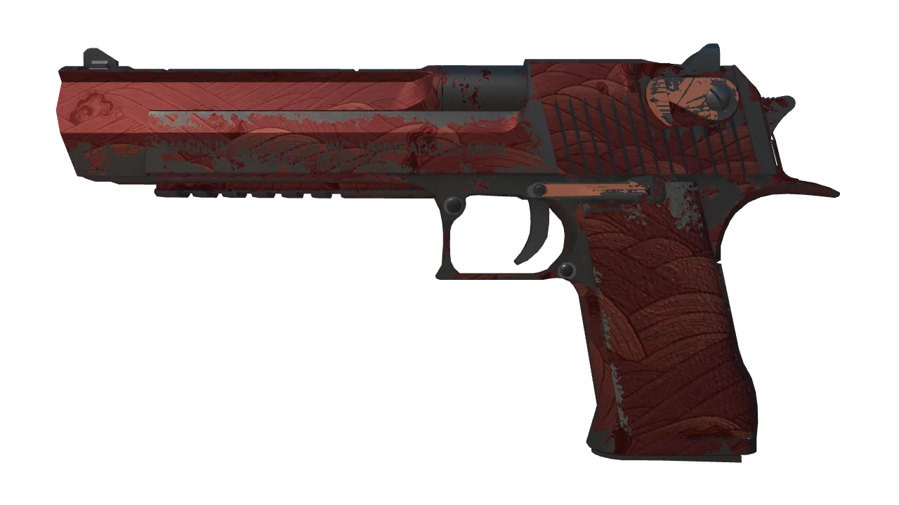 Souvenir Desert Eagle | Sunset Storm 壱 (Field-Tested) — Dust II light, front