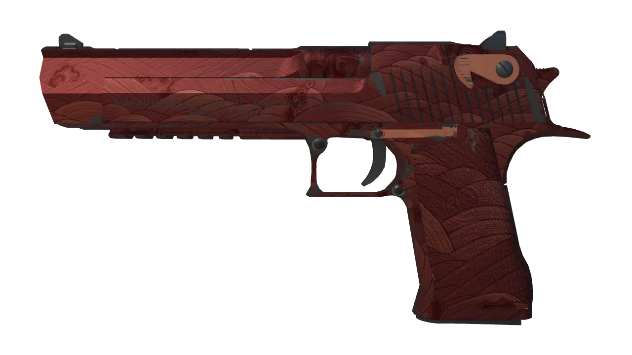 Desert Eagle | Sunset Storm 壱 (Minimal Wear) — Dust II light, front