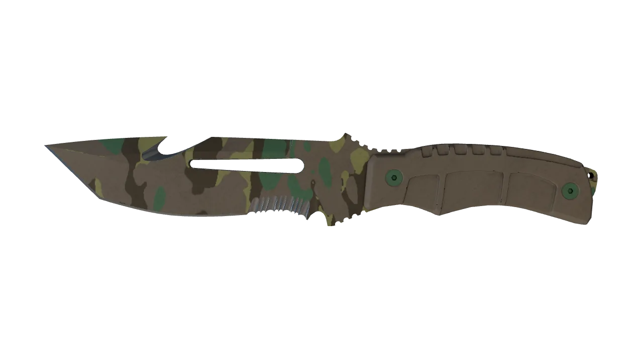 ★ Survival Knife | Boreal Forest (Field-Tested) — Dust II light, front