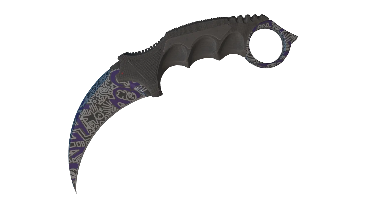 ★ Karambit | Freehand (Minimal Wear) — Dust II light, front