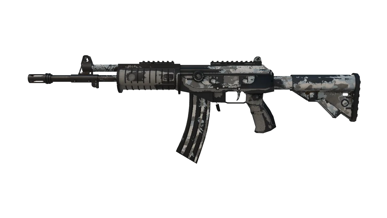Souvenir Galil AR | Winter Forest (Battle-Scarred) — Dust II light, front