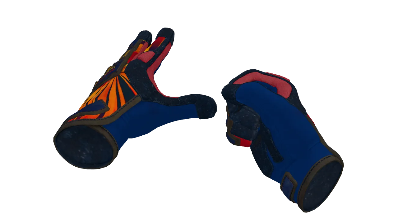 ★ Specialist Gloves | Sunburst (Field-Tested) — Dust II light, front