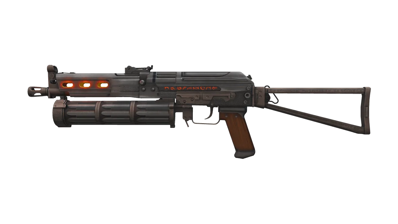 PP-Bizon | Runic (Factory New) — Dust II light, front