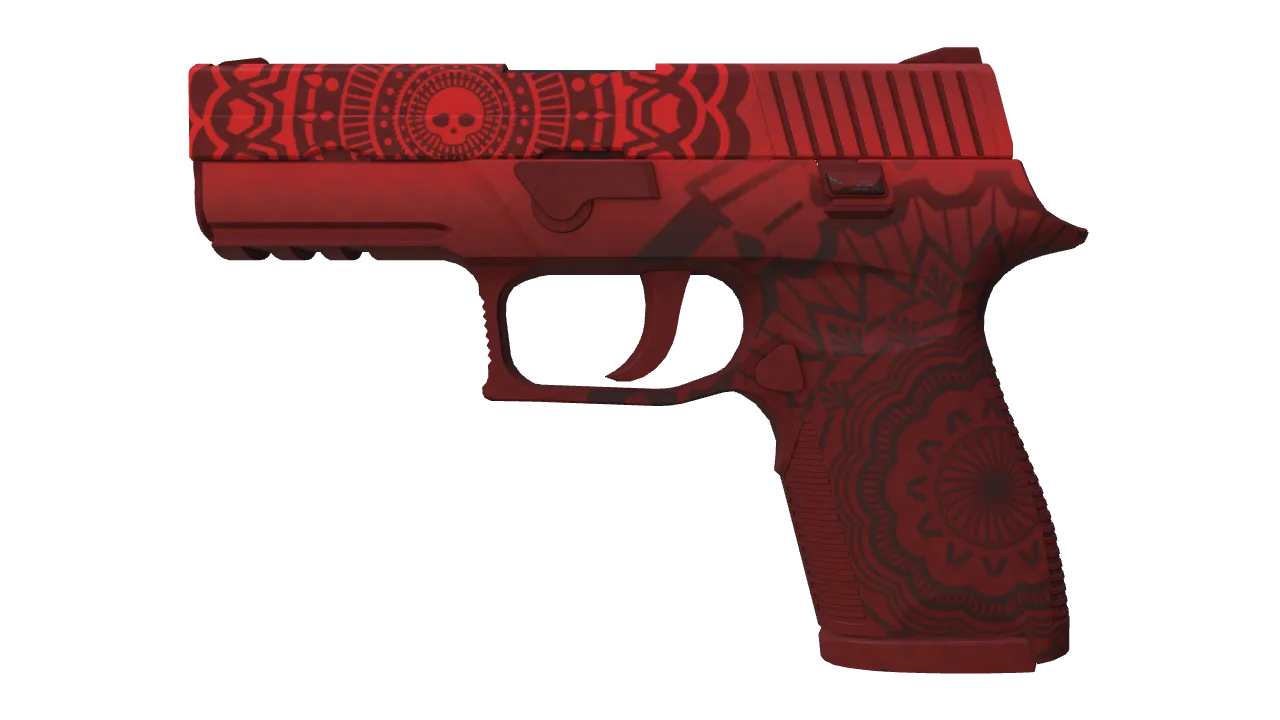 StatTrak™ P250 | Muertos (Minimal Wear) — Dust II light, front
