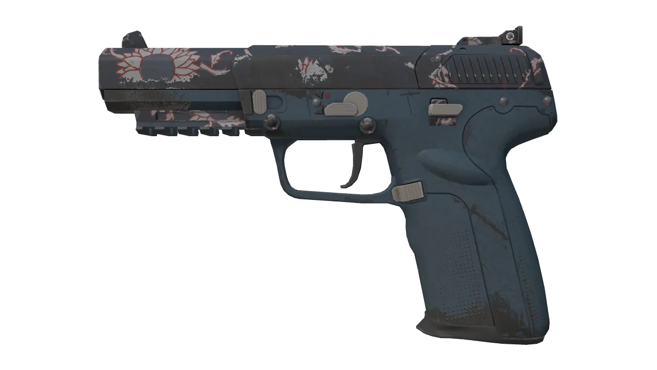 StatTrak™ Five-SeveN | Nightshade (Field-Tested) — Dust II light, front