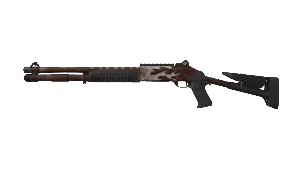 XM1014 | Oxide Blaze (Field-Tested) — Dust II light, front