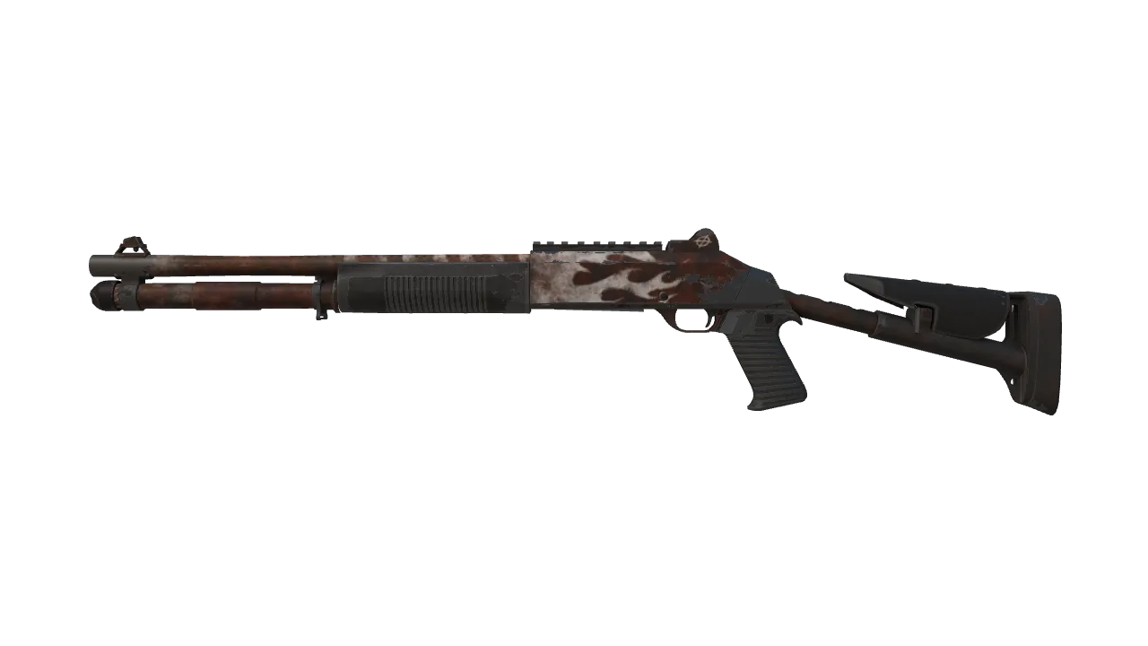 XM1014 | Oxide Blaze (Well-Worn) — Dust II light, front