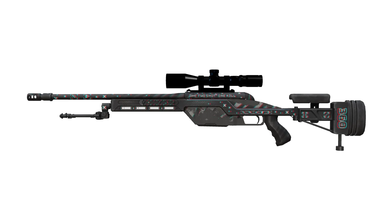 SSG 08 | Parallax (Battle-Scarred) — Dust II light, front