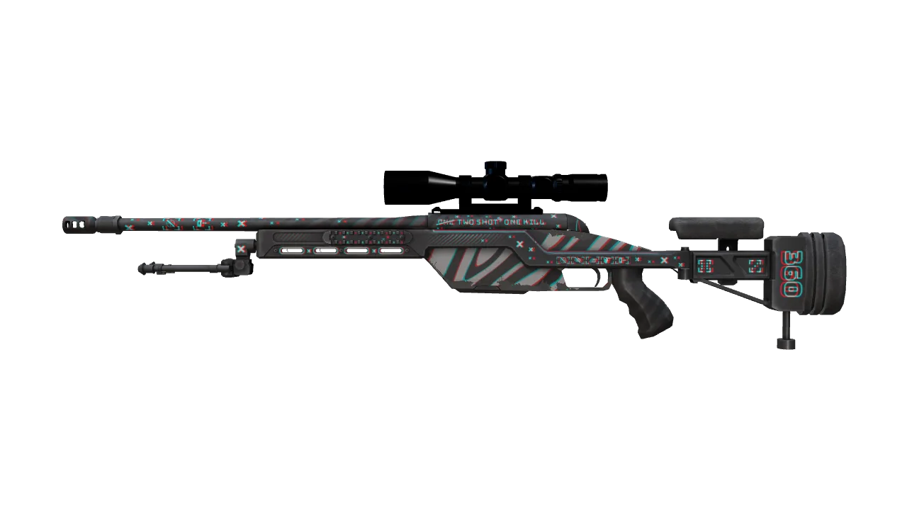 SSG 08 | Parallax (Field-Tested) — Dust II light, front