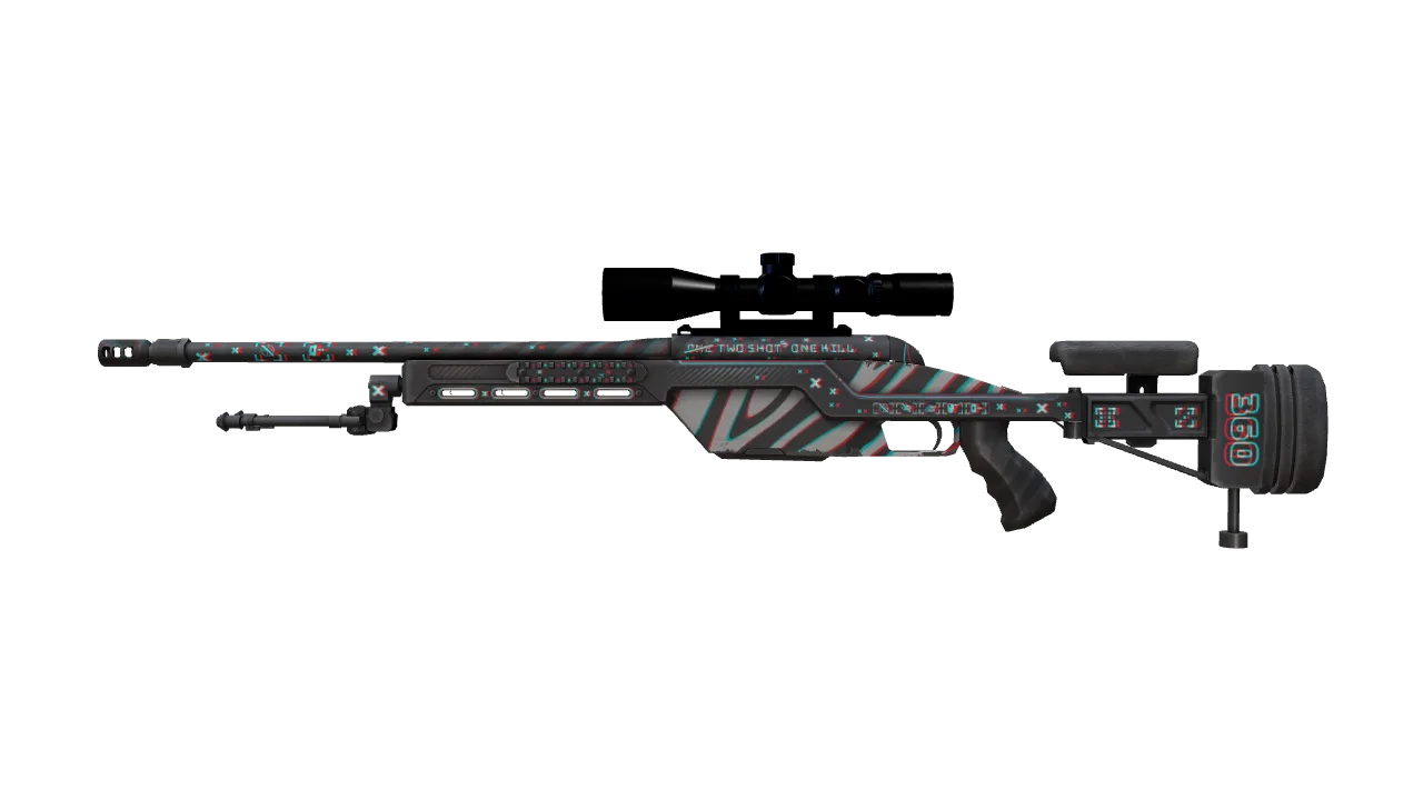 Souvenir SSG 08 | Parallax (Minimal Wear) — Dust II light, front