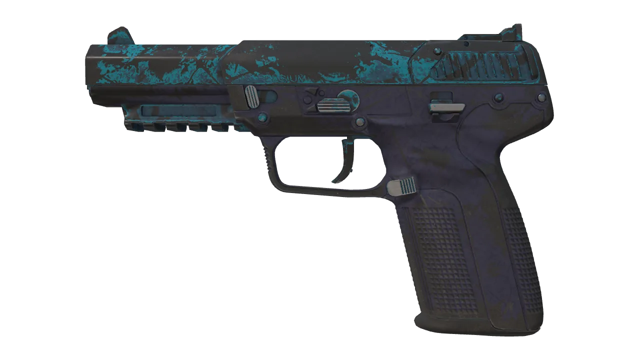 Five-SeveN | Midnight Paintover (Battle-Scarred) — Dust II light, front
