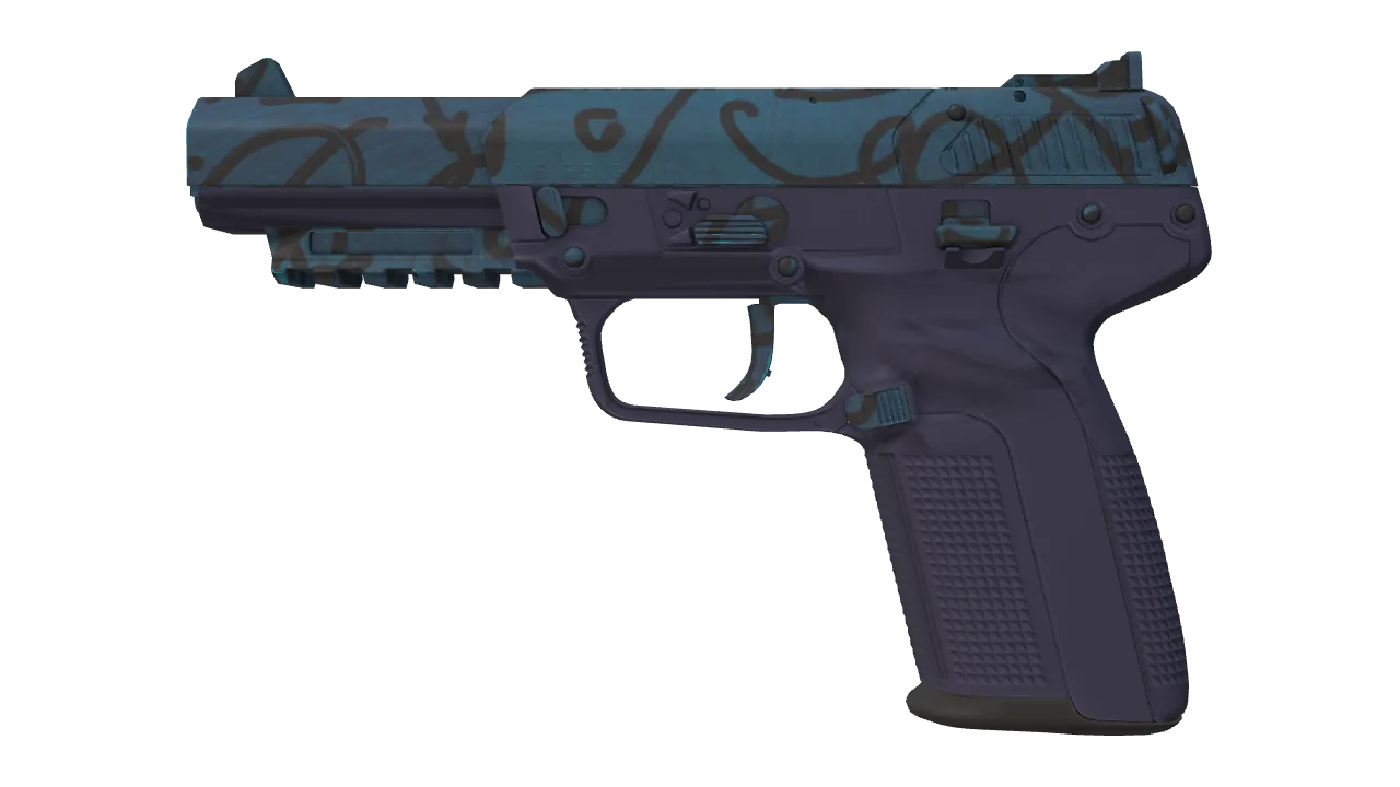 Five-SeveN | Midnight Paintover (Factory New) — Dust II light, front