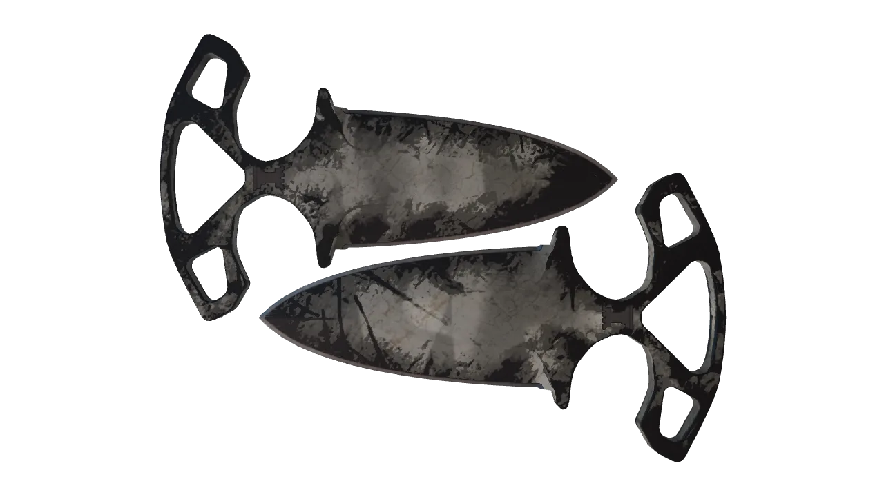 ★ Shadow Daggers | Urban Masked (Battle-Scarred) — Dust II light, front