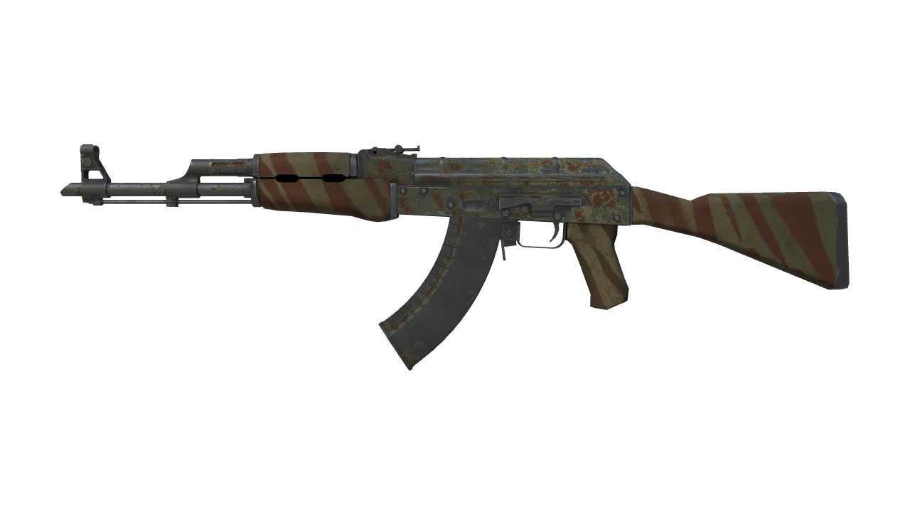 Souvenir AK-47 | Predator (Battle-Scarred) — Dust II light, front