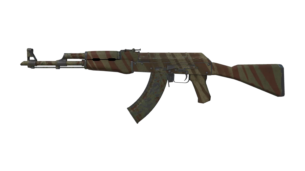 AK-47 | Predator (Well-Worn) — Dust II light, front