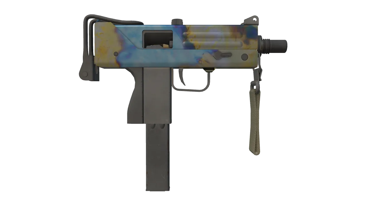 MAC-10 | Case Hardened seed #10, back