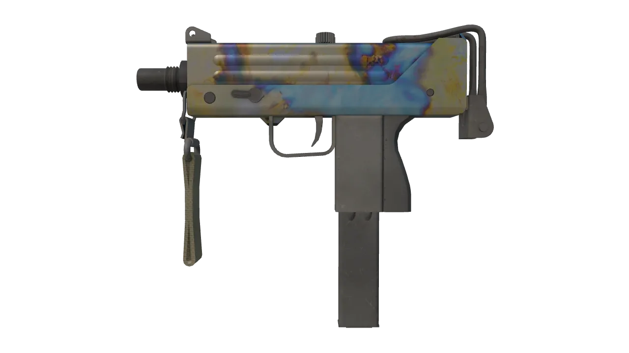 MAC-10 | Case Hardened seed #10, front