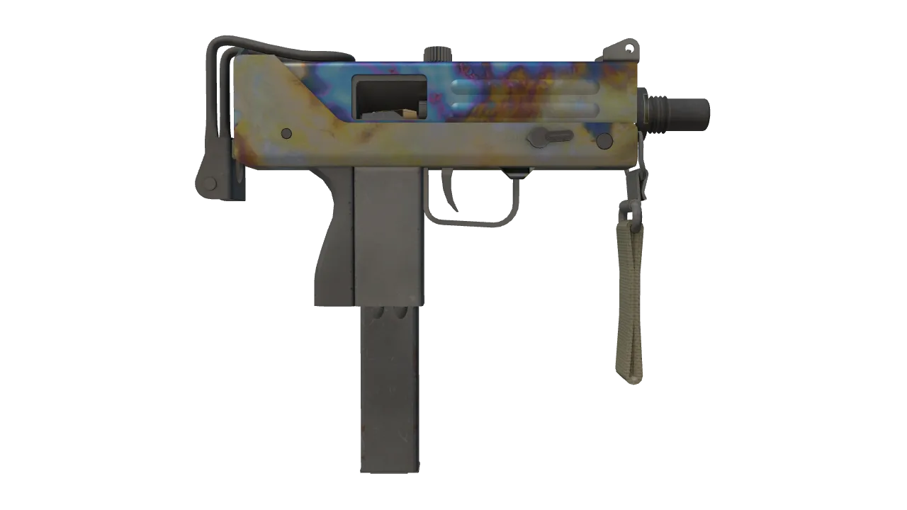 MAC-10 | Case Hardened seed #103, back