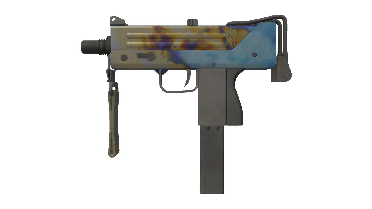 MAC-10 | Case Hardened seed #108, front