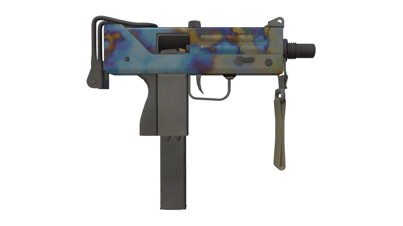 MAC-10 | Case Hardened seed #111, back