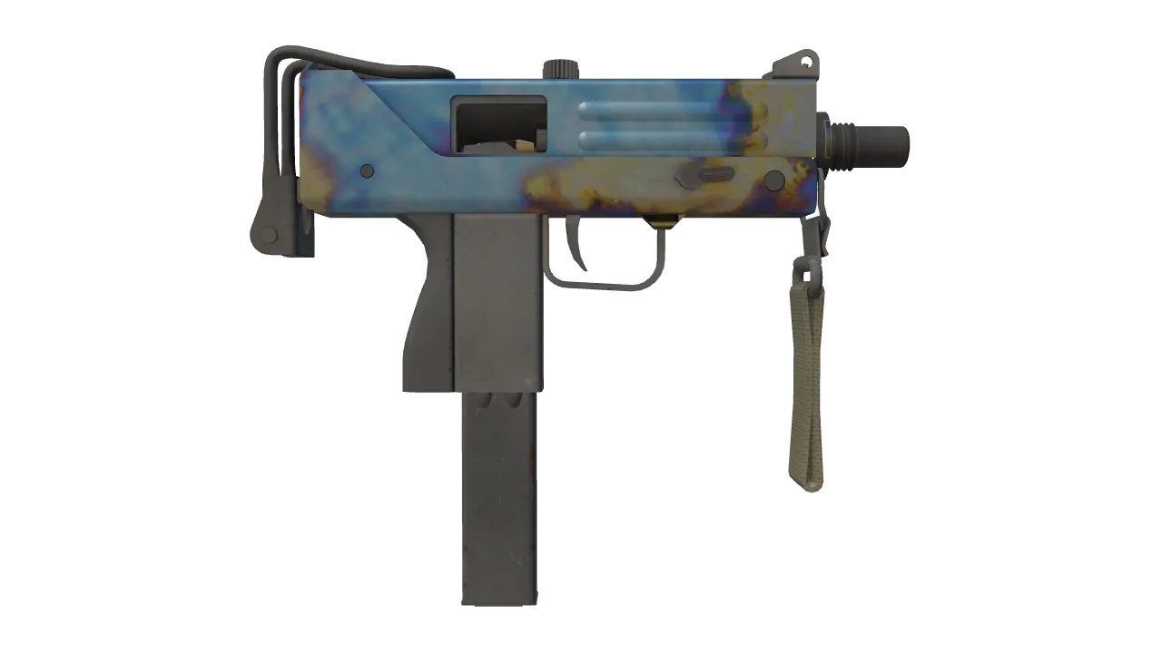 MAC-10 | Case Hardened seed #114, back