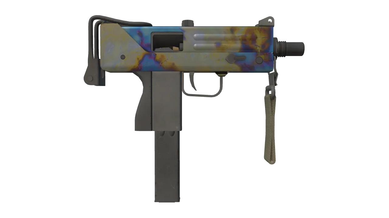 MAC-10 | Case Hardened seed #116, back