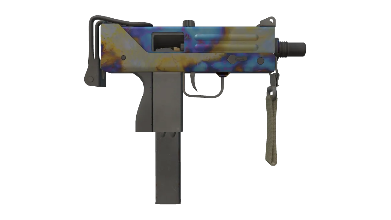MAC-10 | Case Hardened seed #117, back