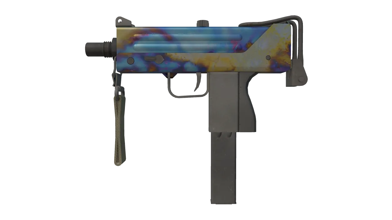 MAC-10 | Case Hardened seed #117, front