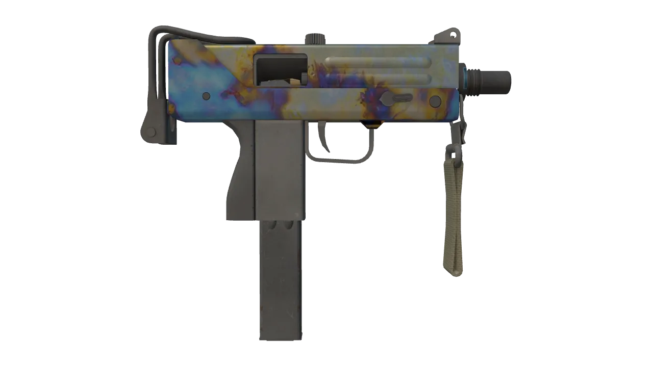 MAC-10 | Case Hardened seed #118, back