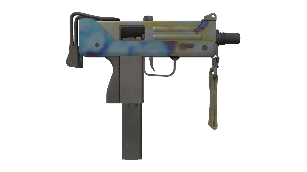 MAC-10 | Case Hardened seed #119, back