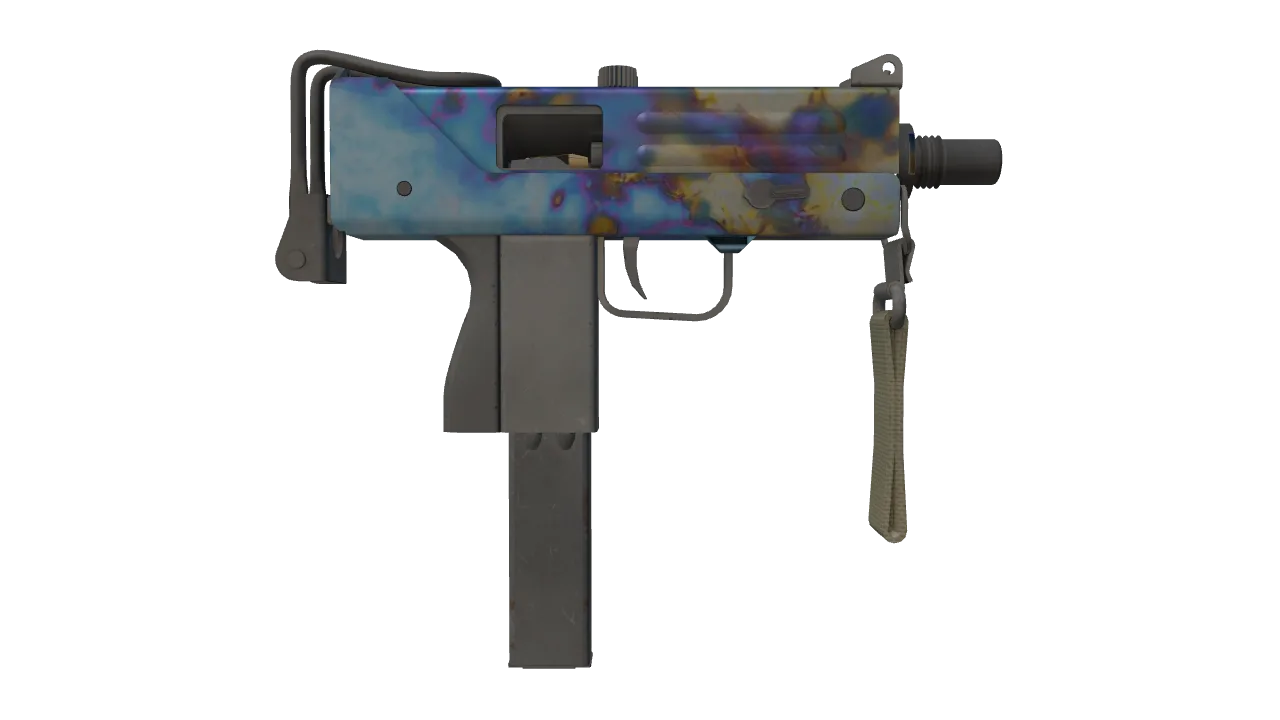 MAC-10 | Case Hardened seed #127, back