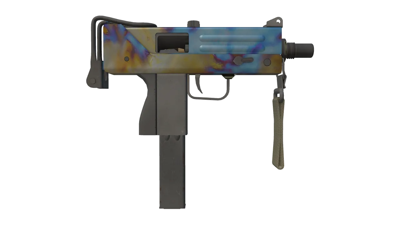 MAC-10 | Case Hardened seed #128, back