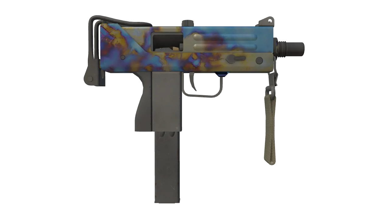 MAC-10 | Case Hardened seed #13, back