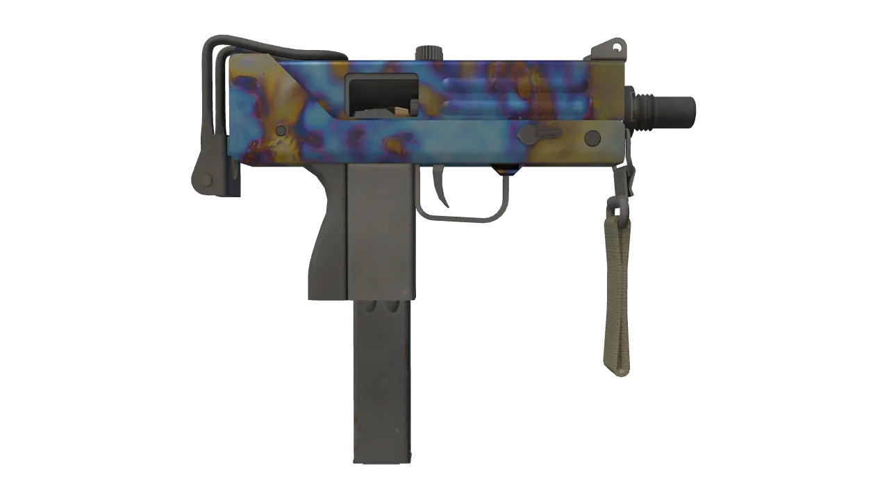 MAC-10 | Case Hardened seed #135, back