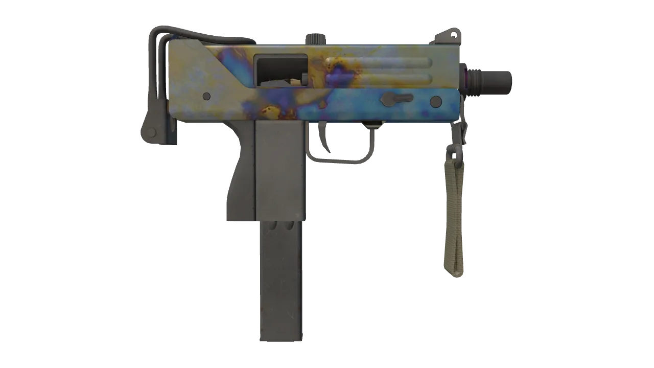 MAC-10 | Case Hardened seed #136, back