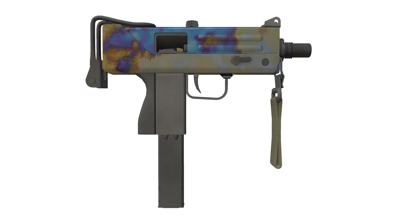 MAC-10 | Case Hardened seed #138, back
