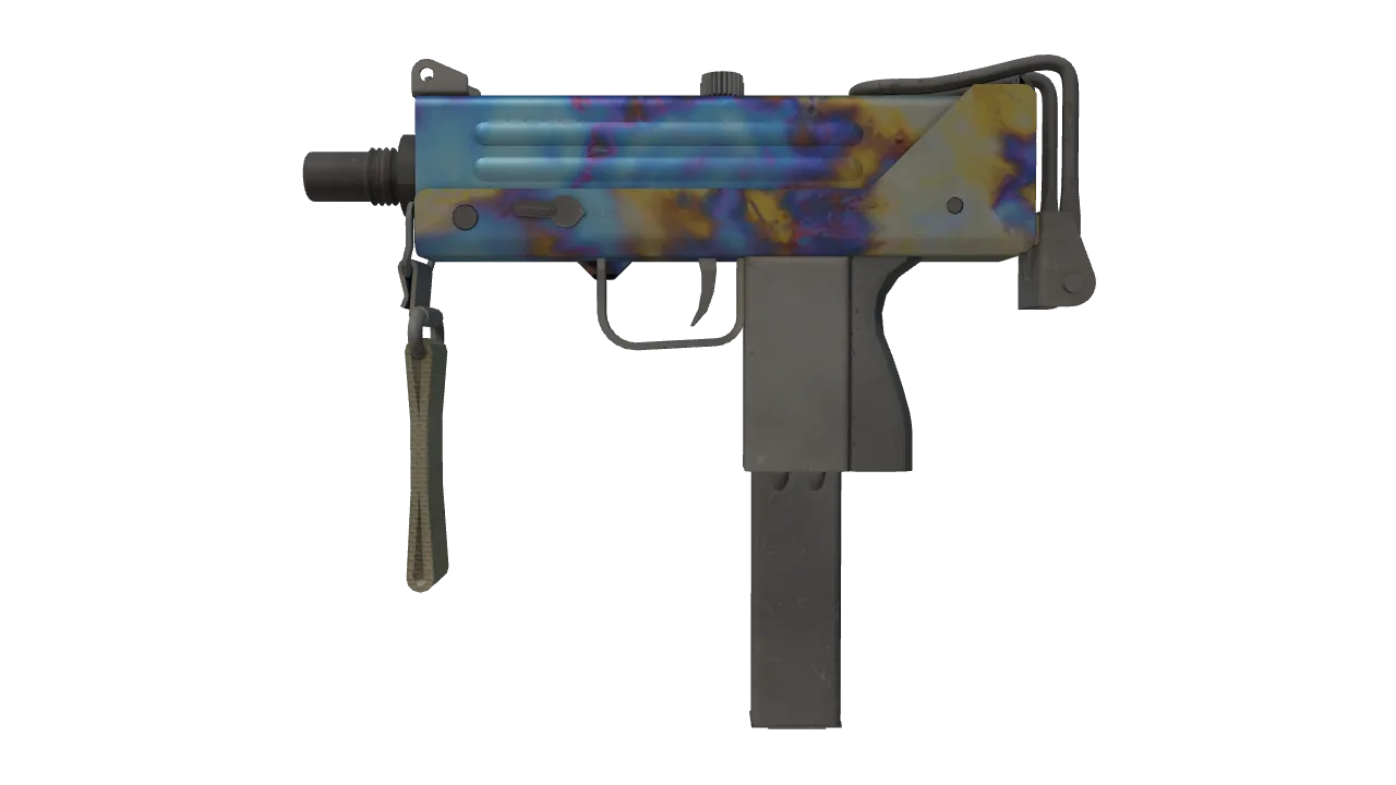 MAC-10 | Case Hardened seed #141, front