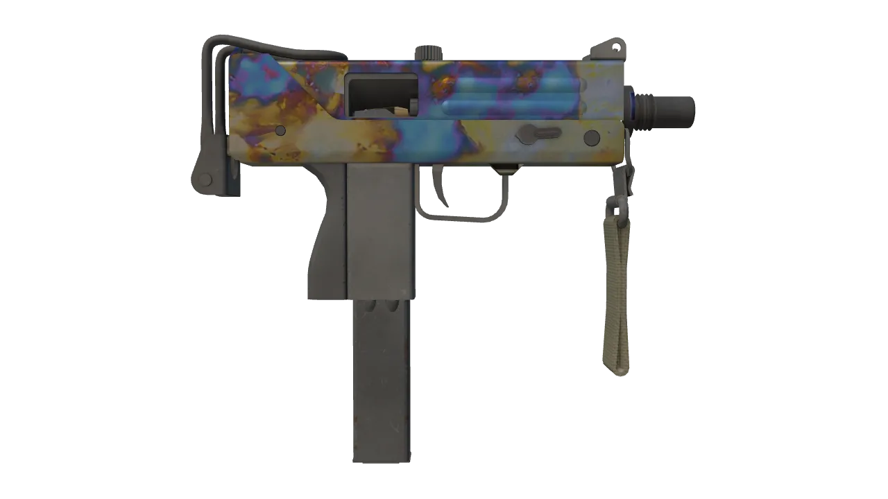 MAC-10 | Case Hardened seed #143, back