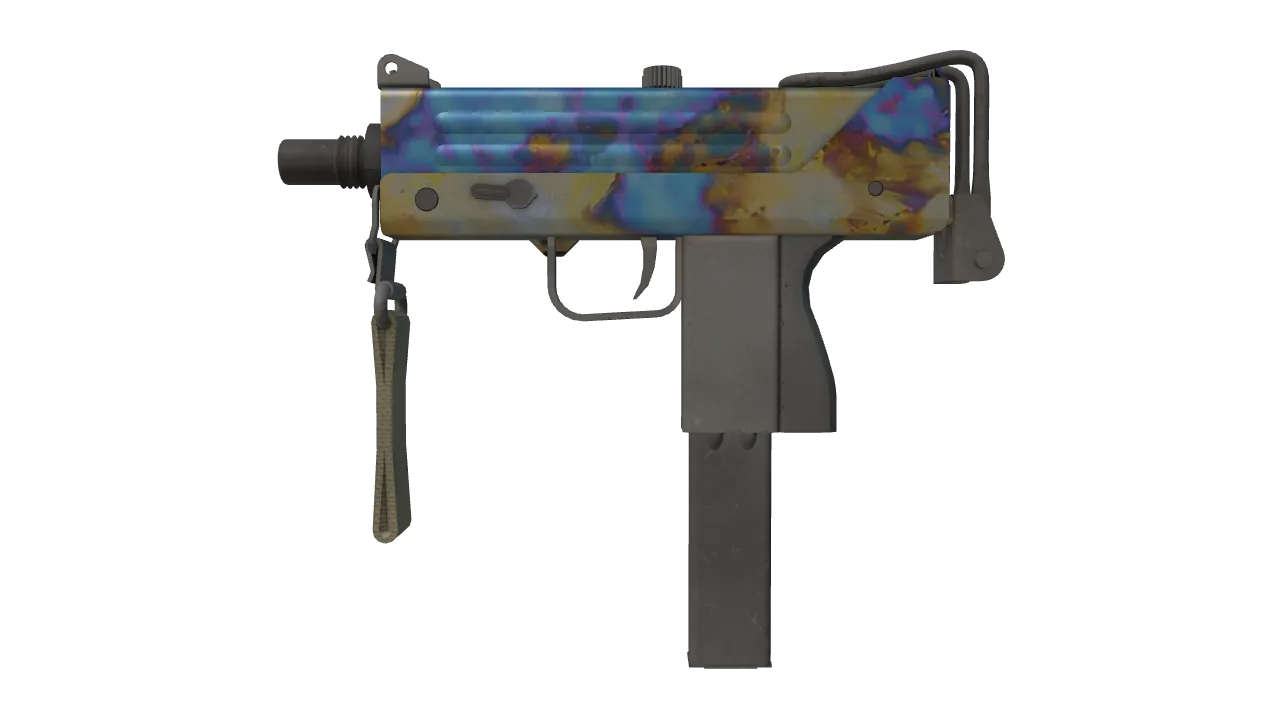 MAC-10 | Case Hardened seed #143, front