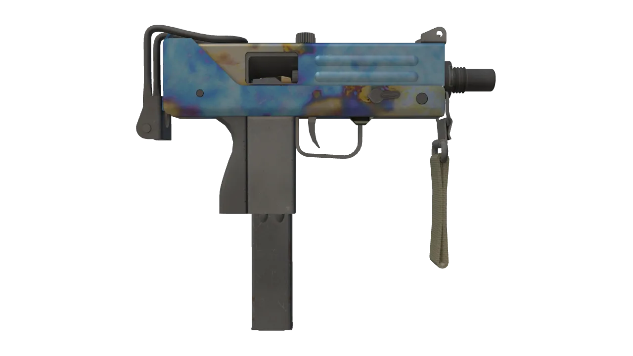 MAC-10 | Case Hardened seed #153, back