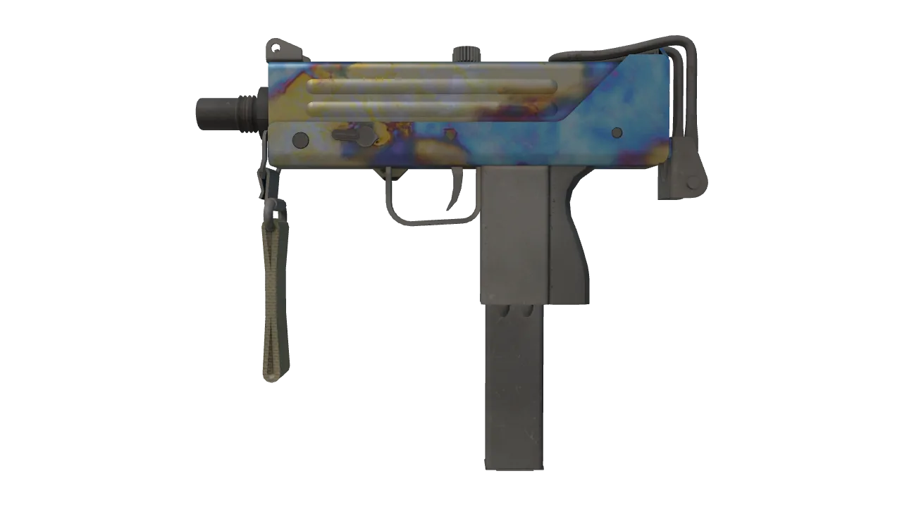 MAC-10 | Case Hardened seed #153, front