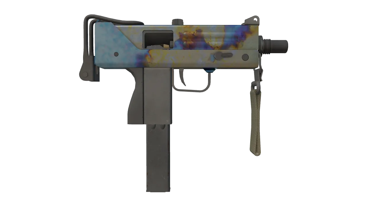 MAC-10 | Case Hardened seed #156, back